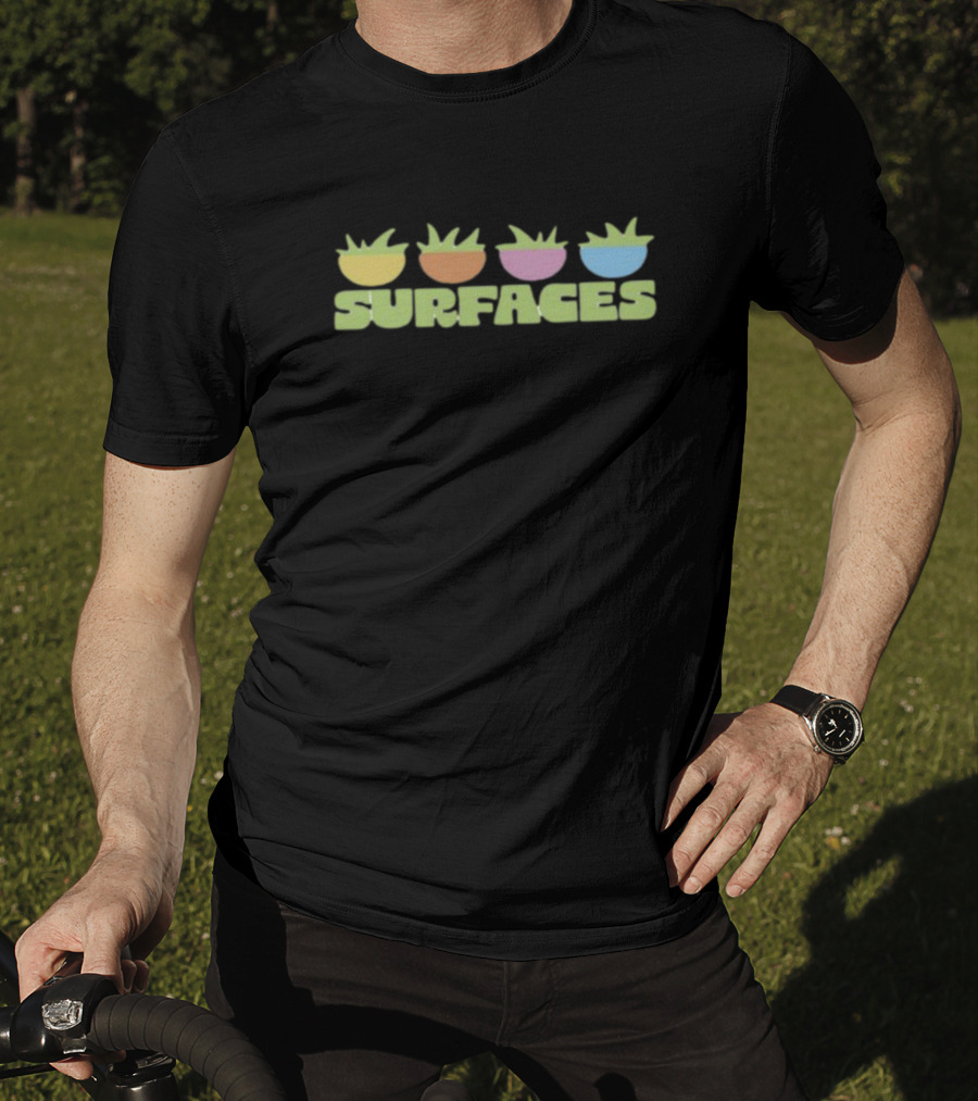 Surfaces Colorful Plant Icons T-Shirt