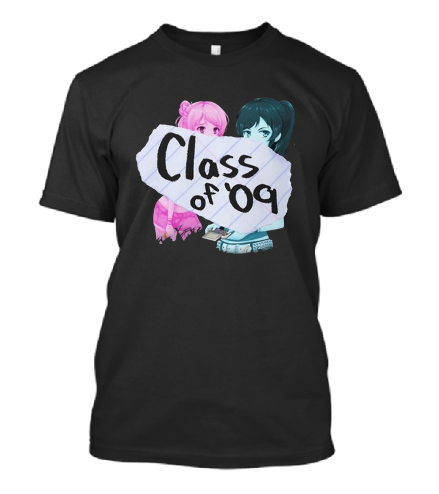 Class Of '09 Elsie Lovelock Color Girl Anime Style Duo T-Shirt