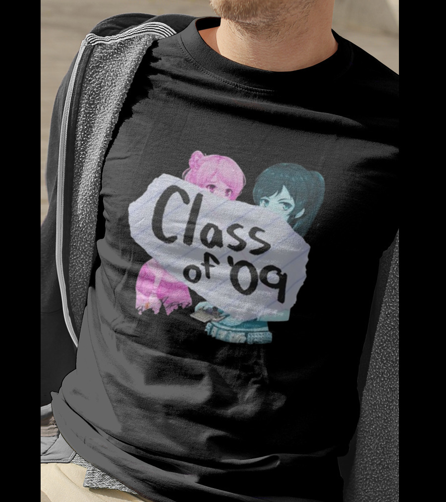 Class Of '09 Elsie Lovelock Color Girl Anime Style Duo T-Shirt