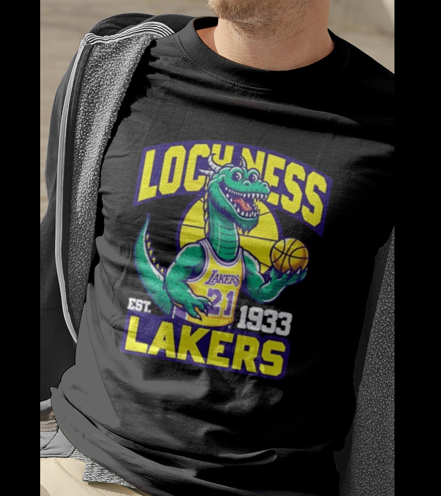 Loch Ness Lakers Basketball Dinosaur Est 1933 T-Shirt