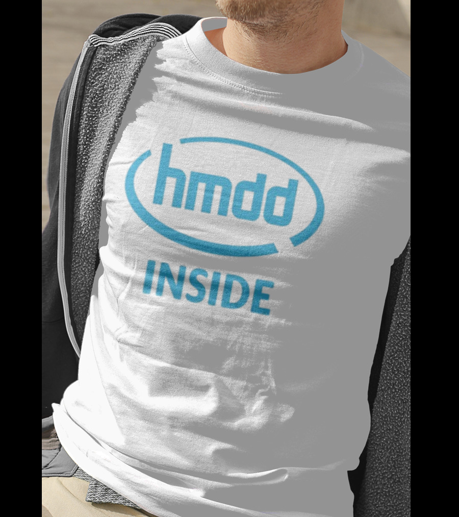 Hmdd Inside Logo Parody Dantebowe Wearing T-Shirt