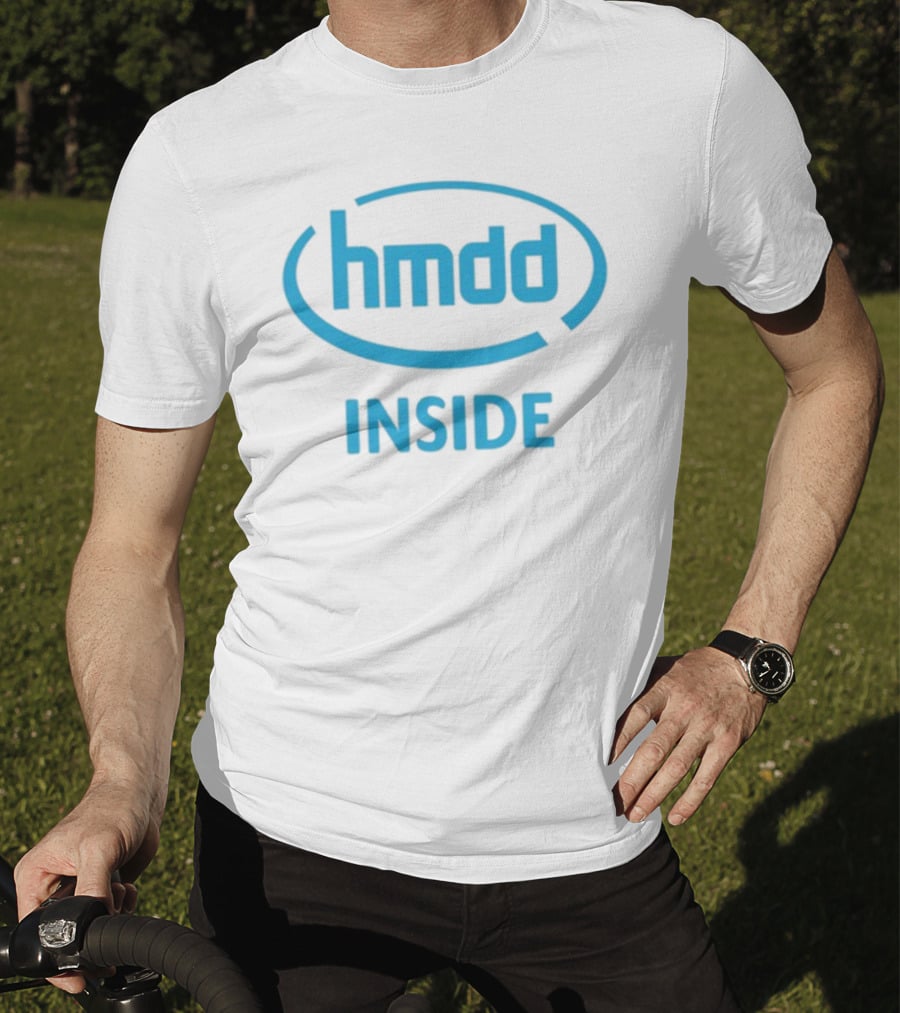 Hmdd Inside Logo Parody Dantebowe Wearing T-Shirt