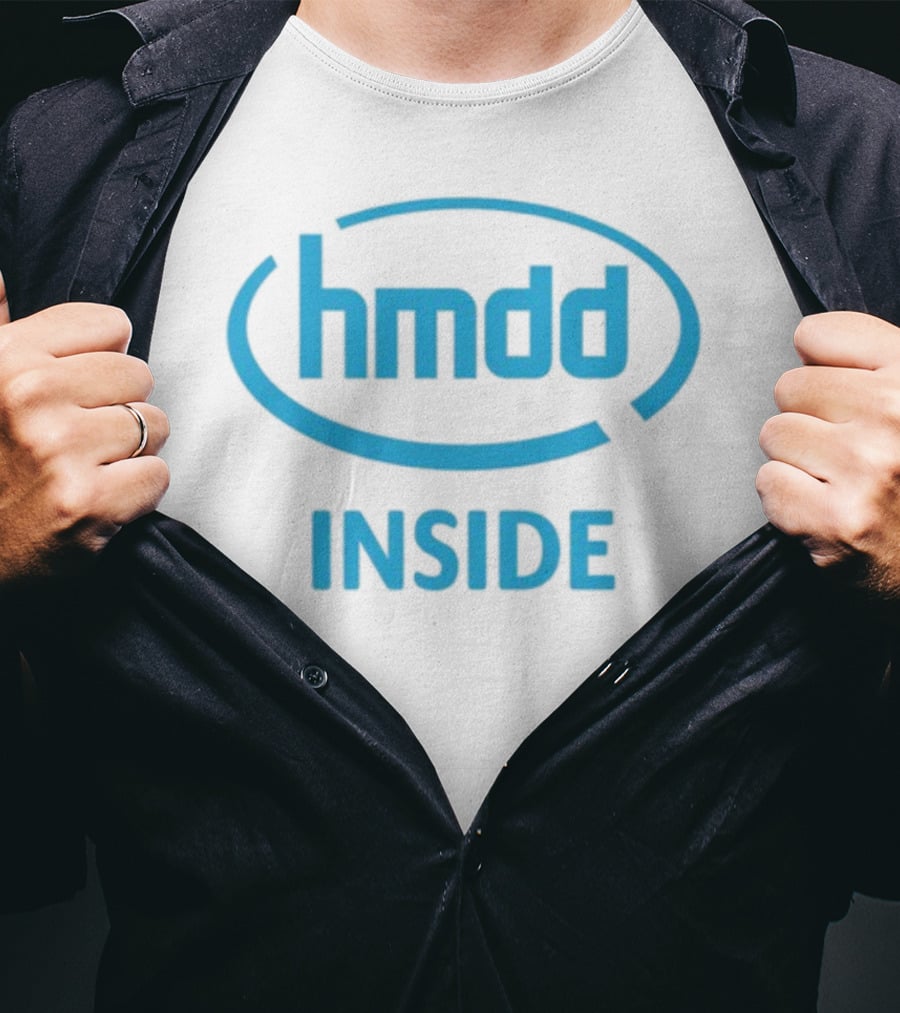 Hmdd Inside Logo Parody Dantebowe Wearing T-Shirt