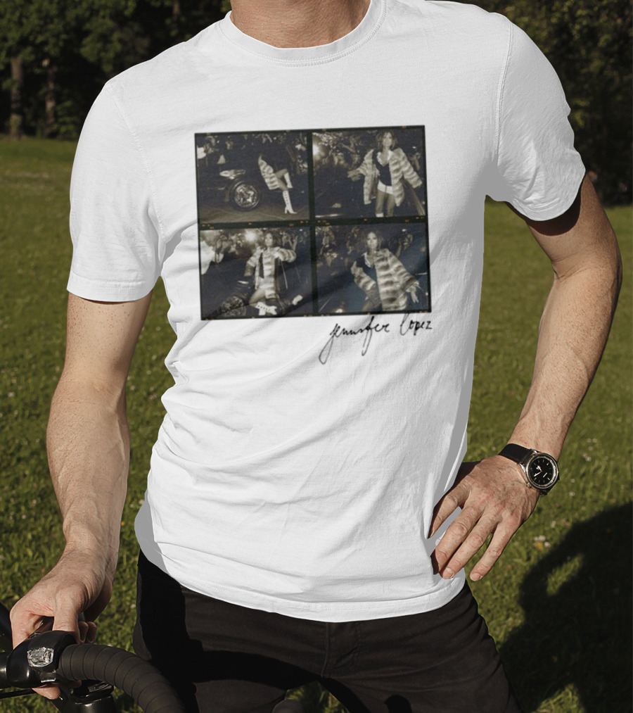Jennifer Lopez Photo Collage With Signature T-Shirt