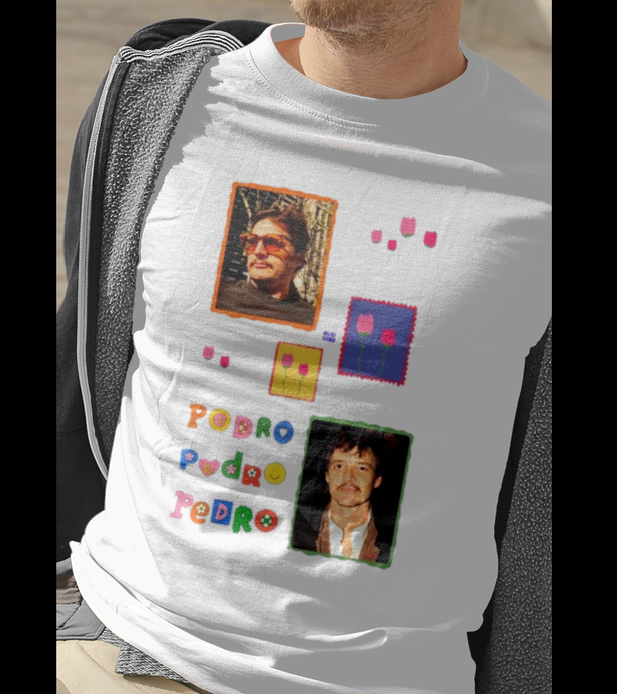 Buggirl200 Pedro Pedro Pedro Colorful Portrait And Tulips T-Shirt