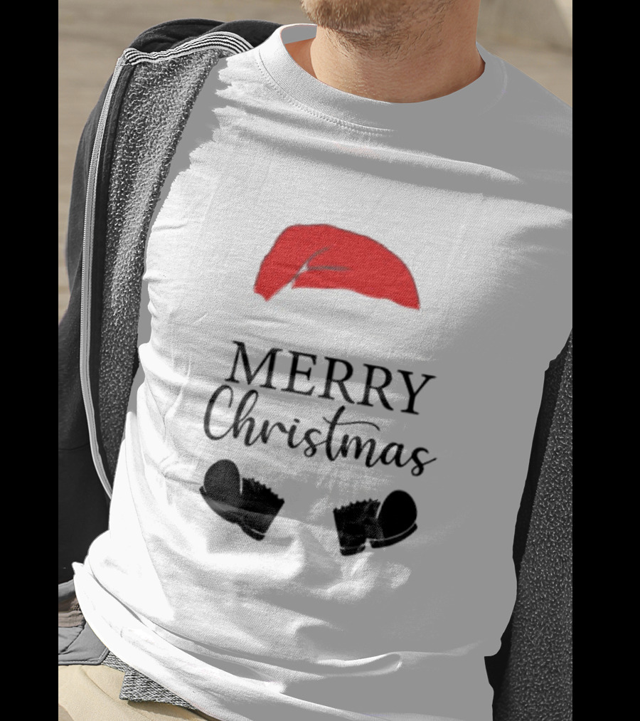 Merry Christmas Svg Santa Hat And Boots Softstyle V-Neck T-Shirt