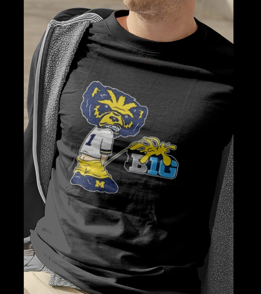 MI Big 10 Wolverine Parody Mascot T-Shirt