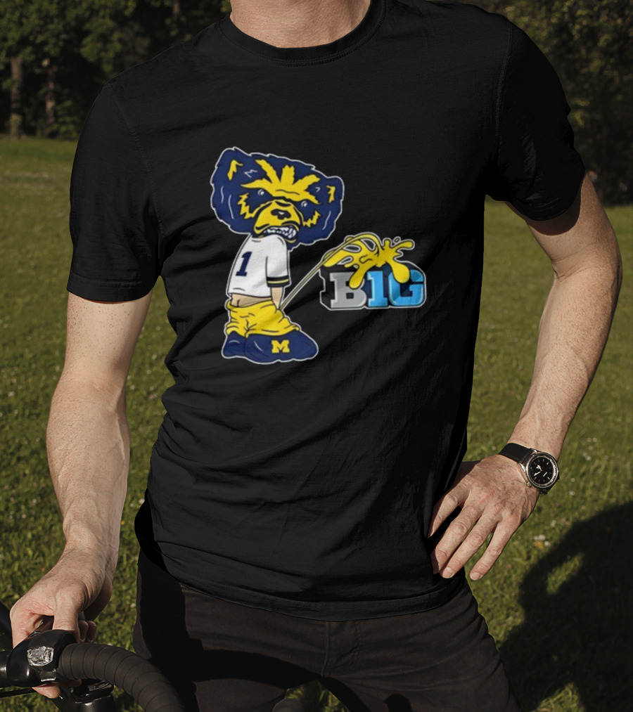 MI Big 10 Wolverine Parody Mascot T-Shirt