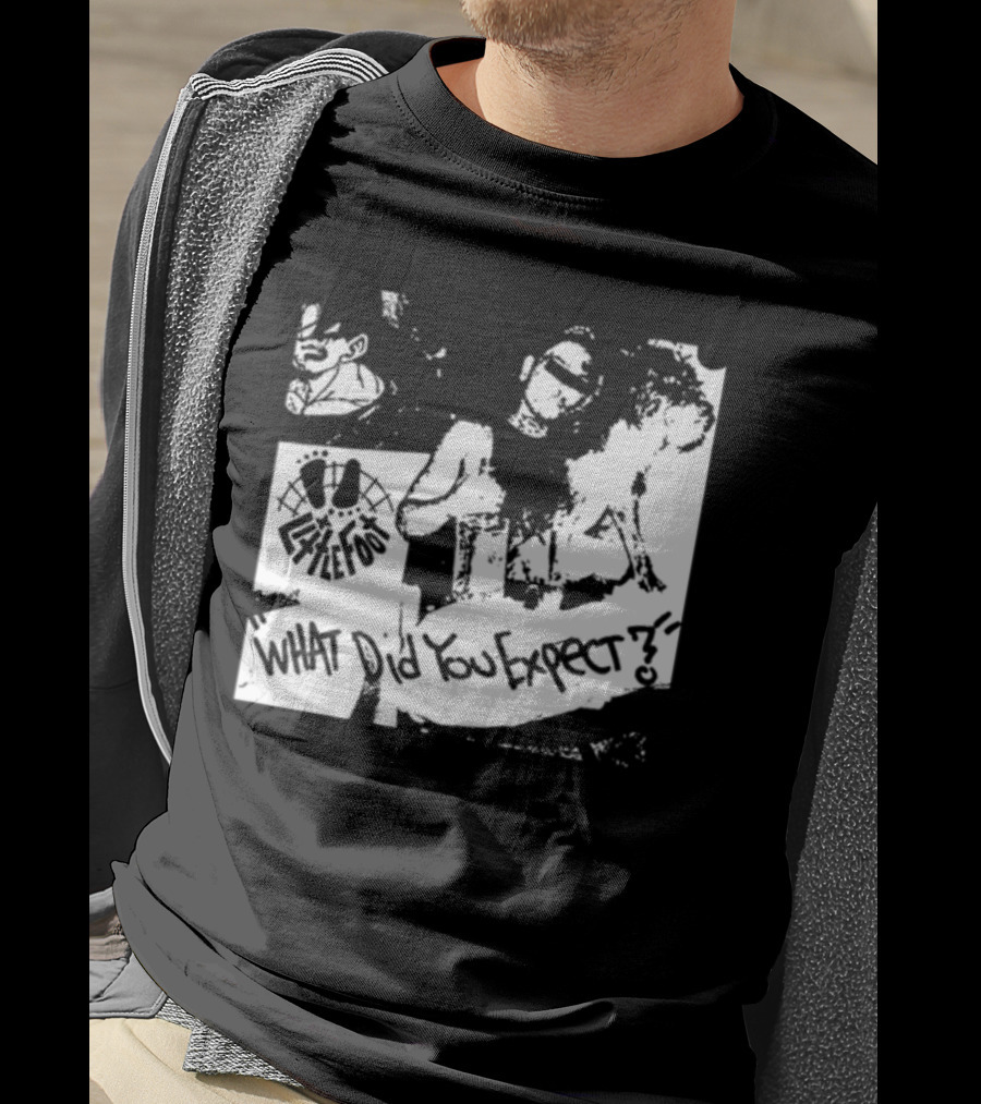 Little Foot What Did You Expect Comic Style Monochrome T-Shirt