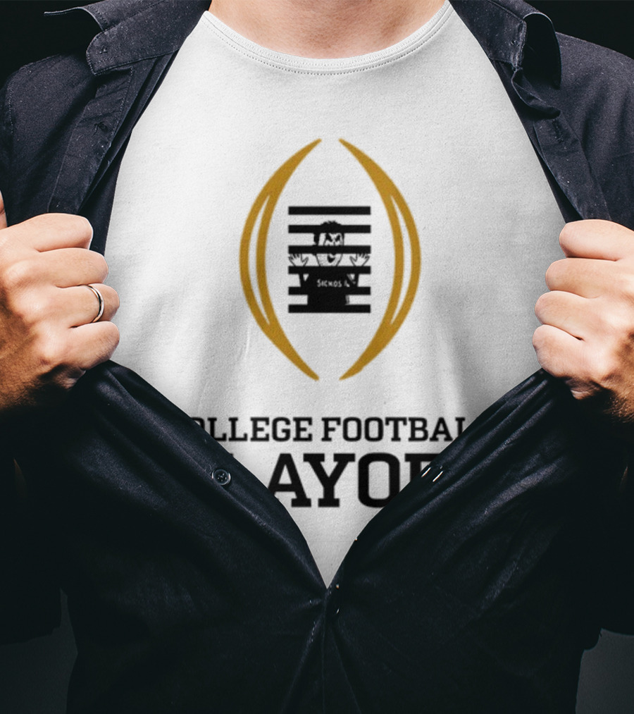 Prison College Football Playoff Behind Bars Concept T-Shirt