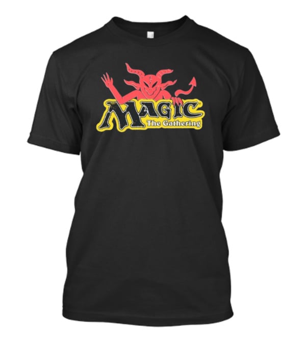 Wizard Of Barge Magic The Gathering Demon Logo Design New T-Shirt