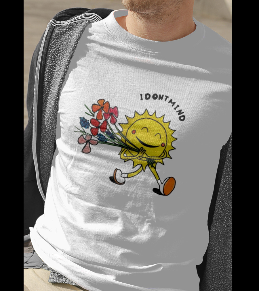 Idontmind Sunshine Carrying Colorful Flowers T-Shirt