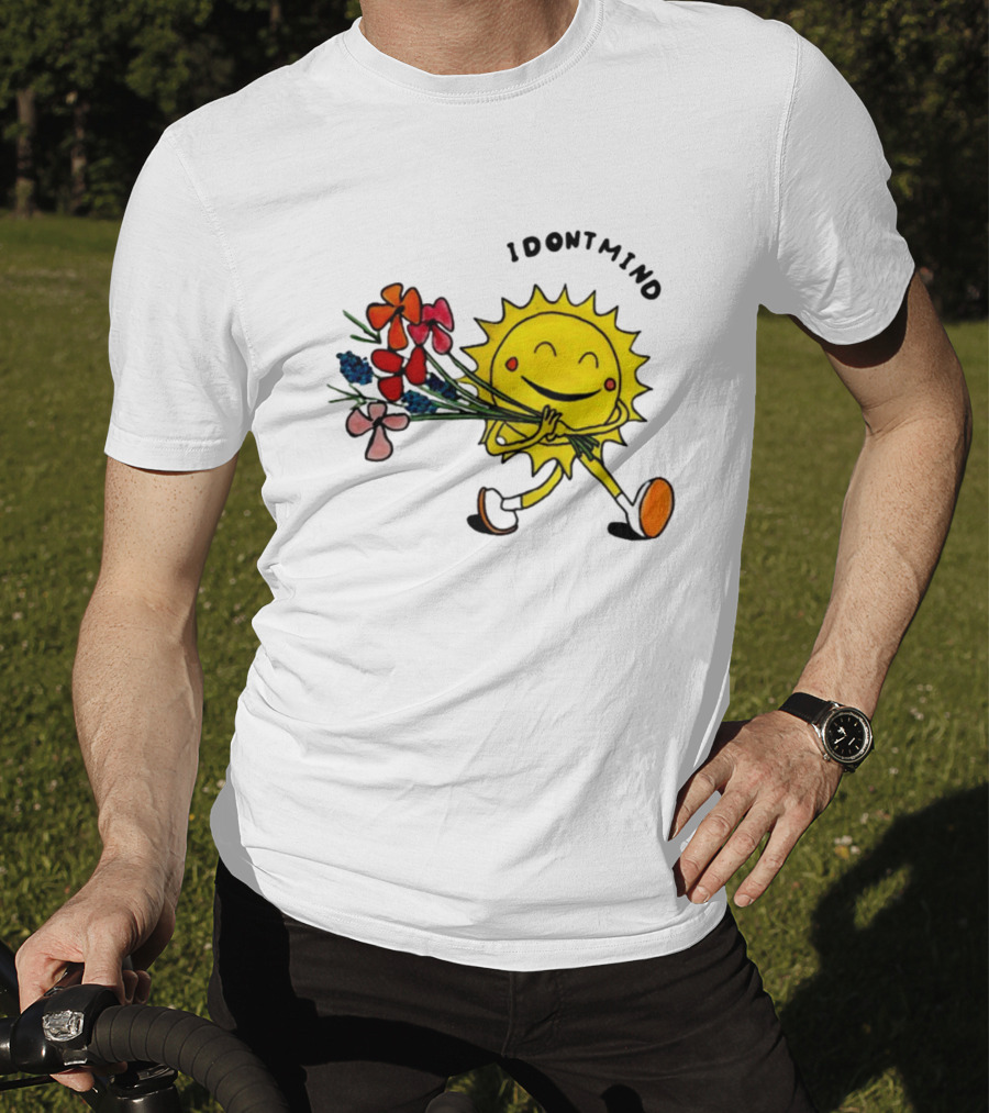 Idontmind Sunshine Carrying Colorful Flowers T-Shirt