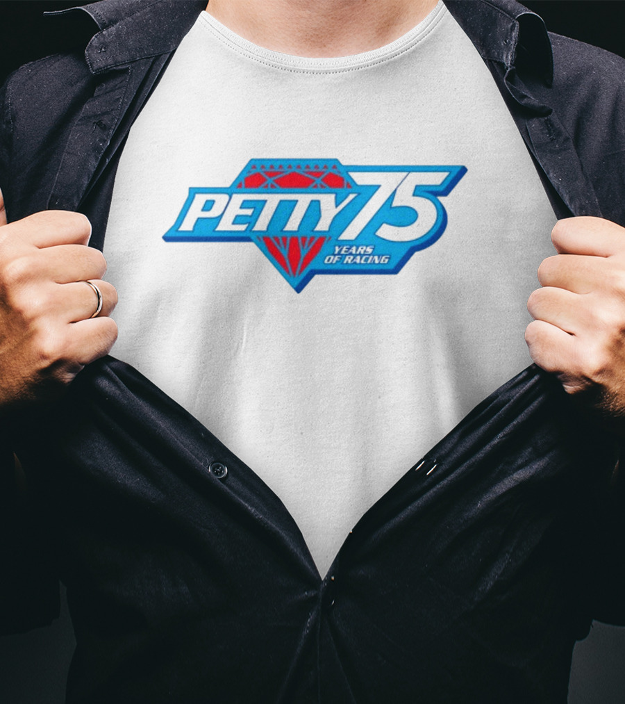 Petty 75 Years Of Racing Diamond T-Shirt