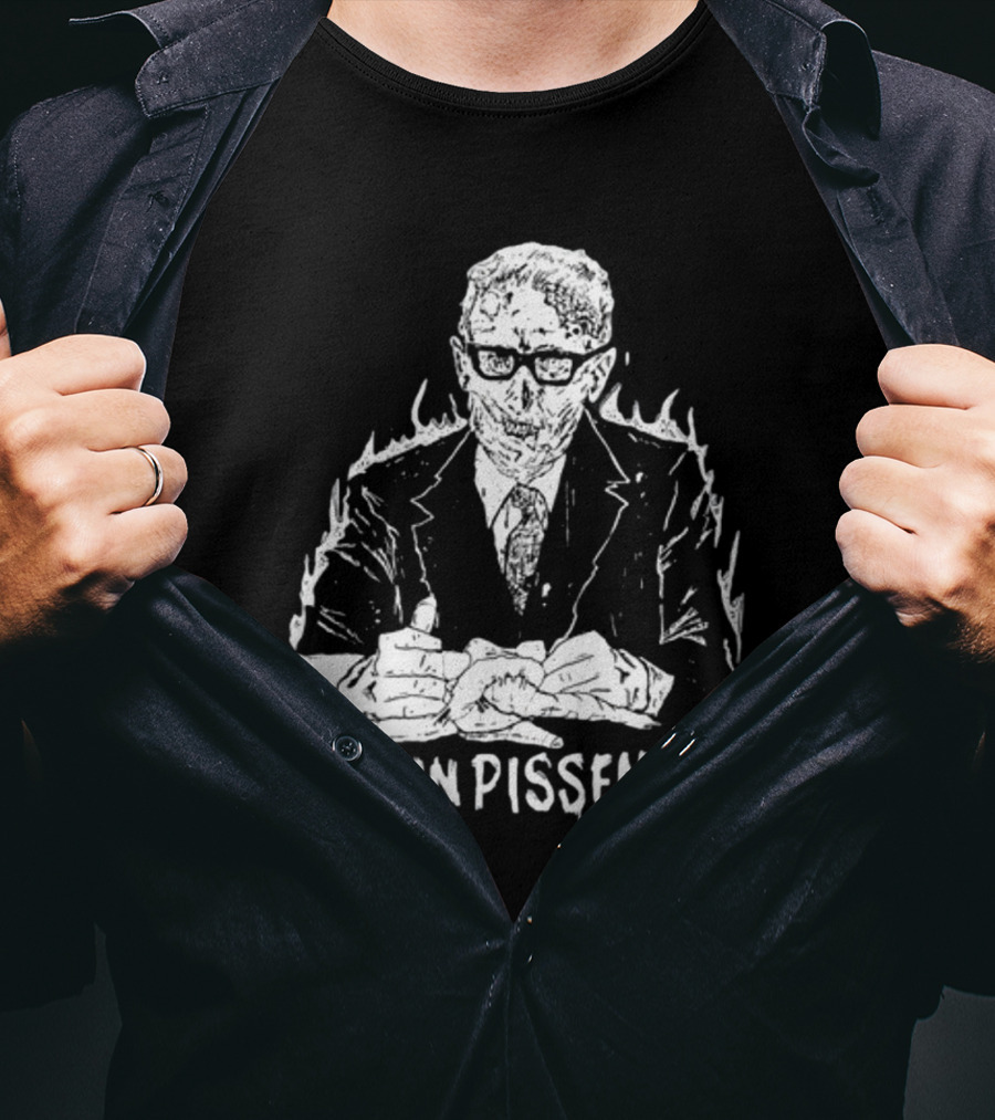 Punkwithacamera Rest In Pissenger Skeleton Suit Flames T-Shirt