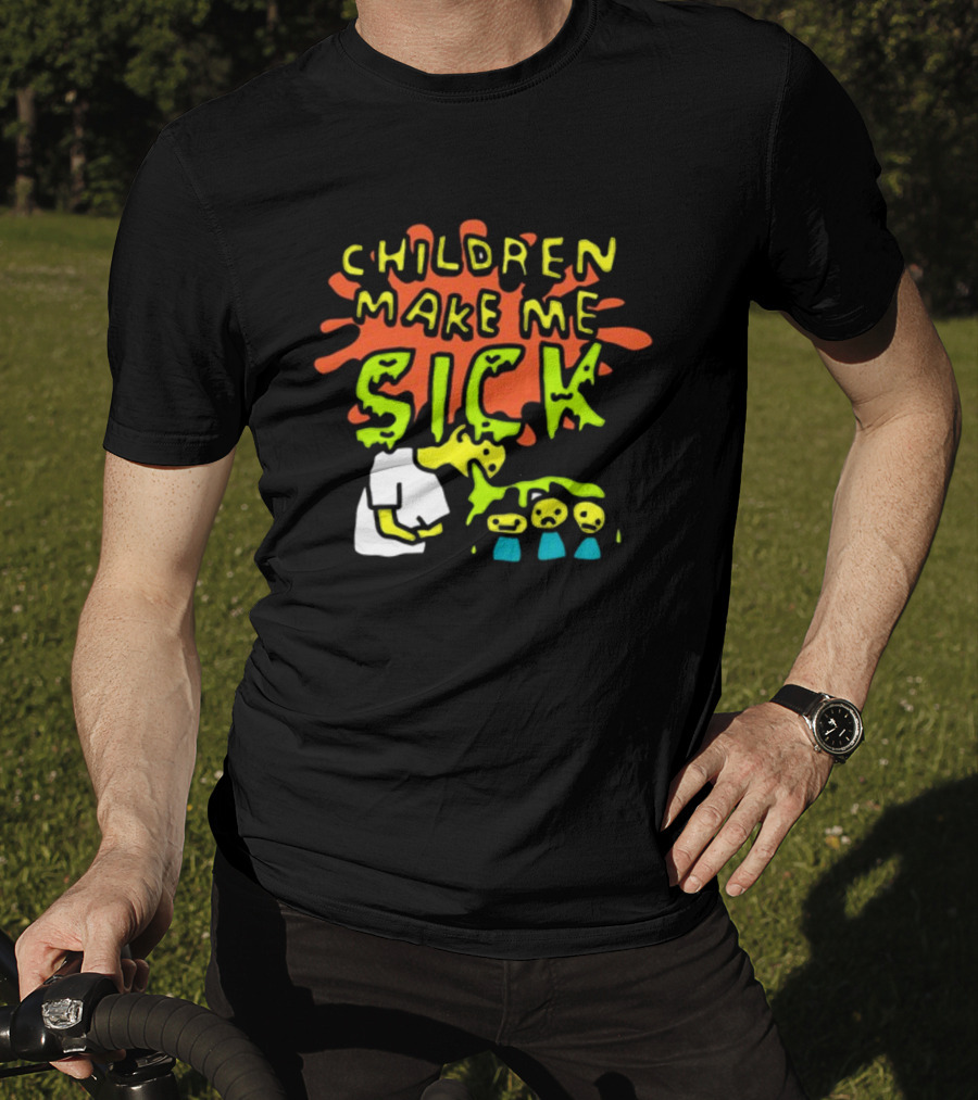CHILDREN MAKE ME SICK Comic T-Shirt