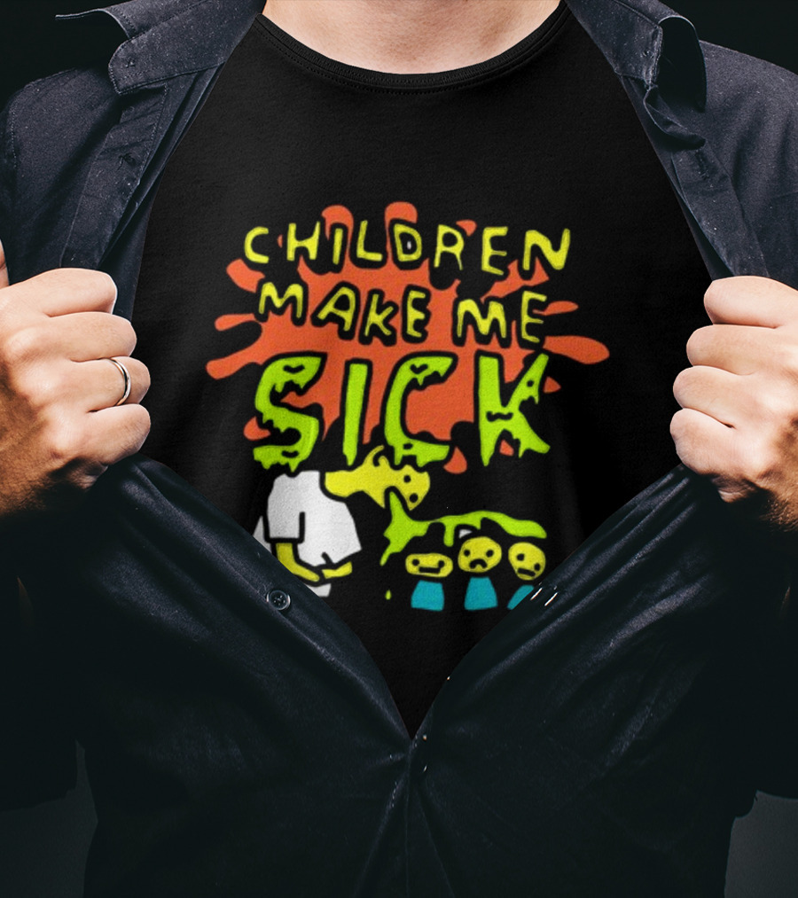 CHILDREN MAKE ME SICK Comic T-Shirt