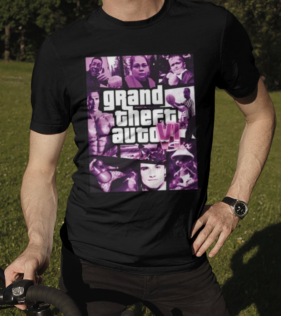 Galleryno8 Grand Theft Auto VI Six Gta 6 T-Shirt