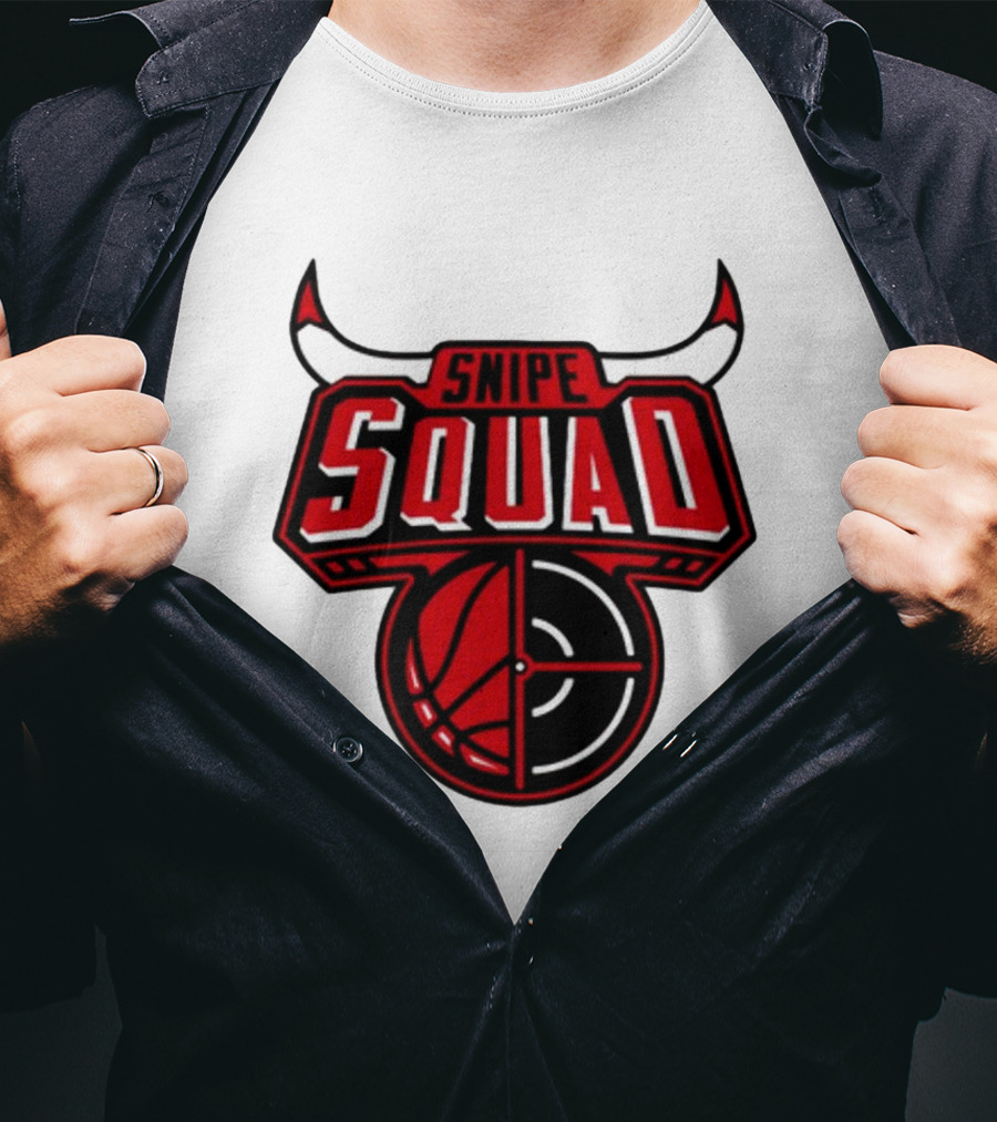Snipe Squad Bulls Basketball Target T-Shirt