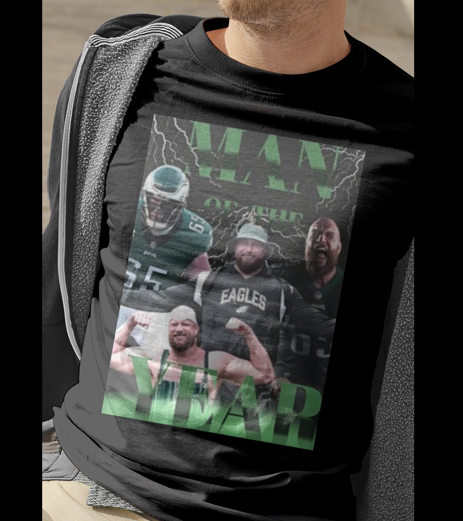 Man Of The Year Eagles Lane Johnson Player T-Shirt