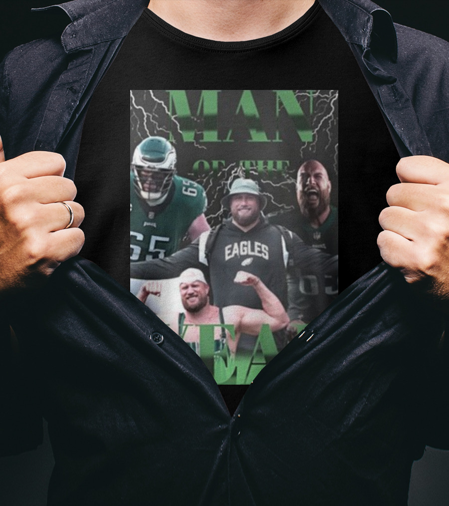 Man Of The Year Eagles Lane Johnson Player T-Shirt