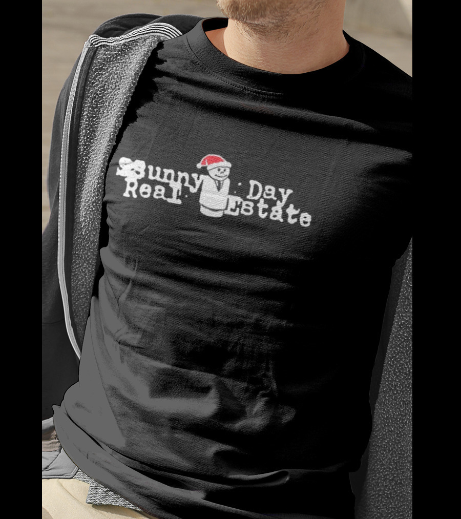 Sunny Day Real Estate Holiday Diary Santa Hat T-Shirt