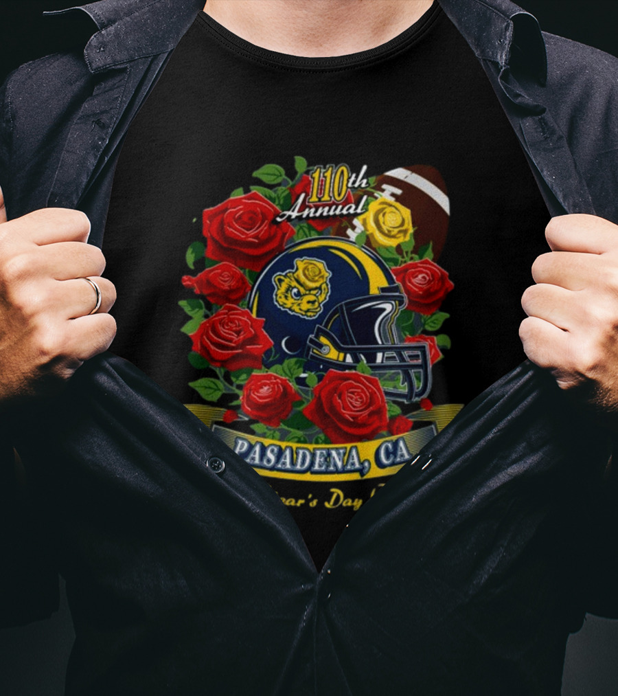 110th Annual Pasadena CA New Year's Day Football Roses T-Shirt