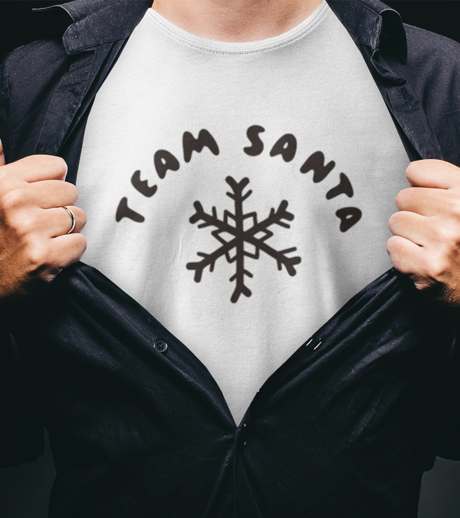 Team Santa Snowflake Christmas T-Shirt