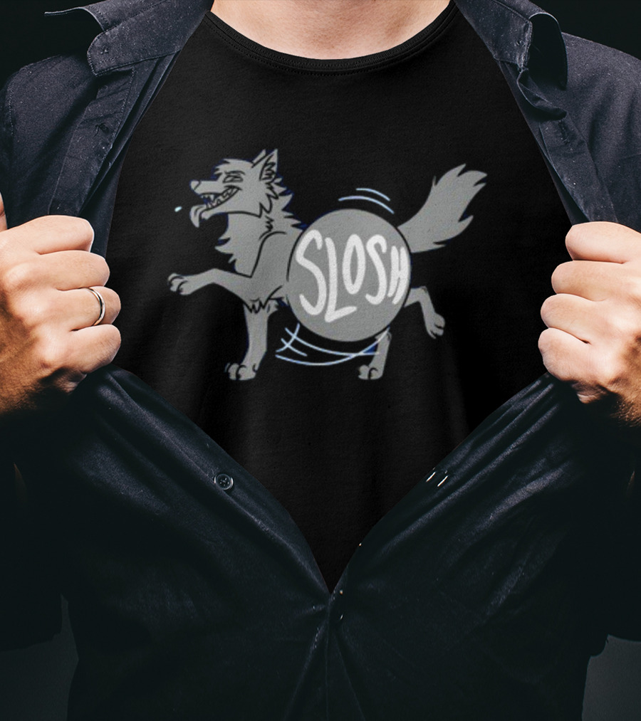 Slosh.Dog Slosh Ych Playful Canine T-Shirt
