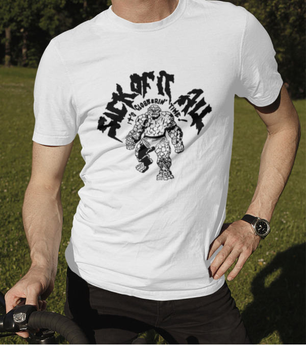 Sick Of It All It's Clobberin' Time The Thing Comic T-Shirt