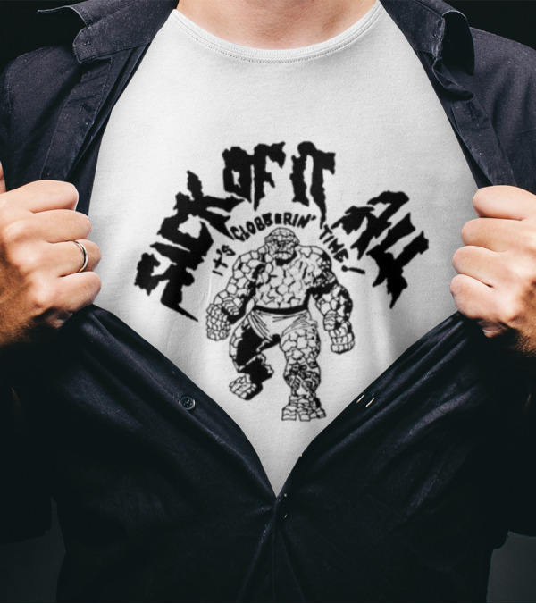 Sick Of It All It's Clobberin' Time The Thing Comic T-Shirt
