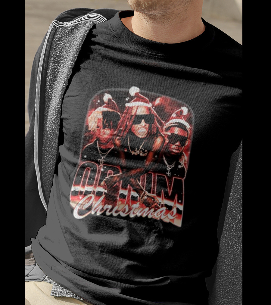 Opium Christmas Santa Hat Rap Trio T-Shirt