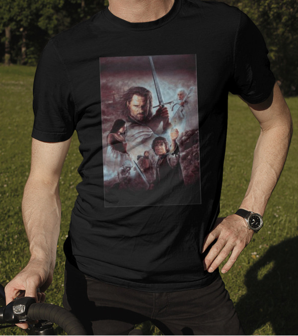 The Lord Of The Rings The Return Of The King Aragorn Frodo Gandalf Movie T-Shirt
