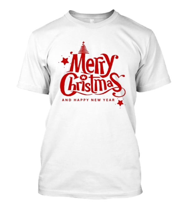 Merry Christmas And Happy New Year Tree Star T-Shirt