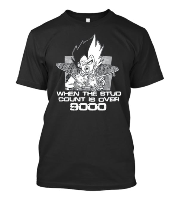 When The Stud Count Is Over 9000 Vegeta Meme T-Shirt