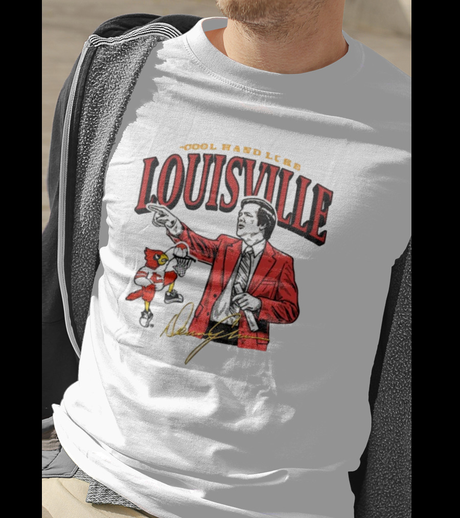 Louisville Cool Hand Luke Denny Crum 80s Throwback T-Shirt
