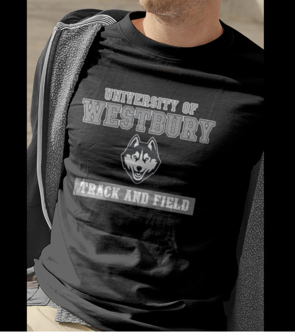 University Of Westbury Huskies Track And Field T-Shirt