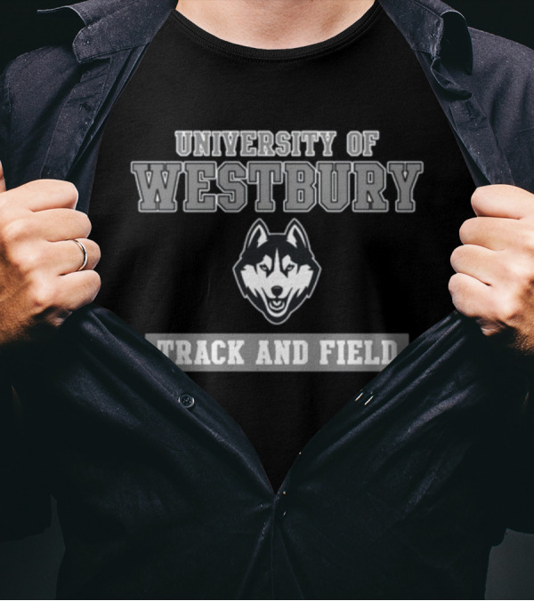 University Of Westbury Huskies Track And Field T-Shirt