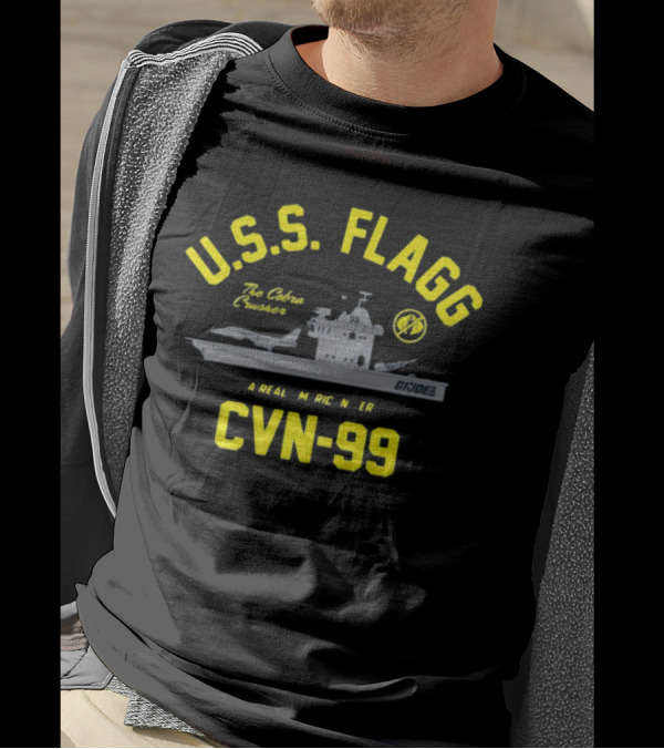USS Flagg The Cobra Crusher CVN 99 G.I. Joe A Real American Hero T-Shirt