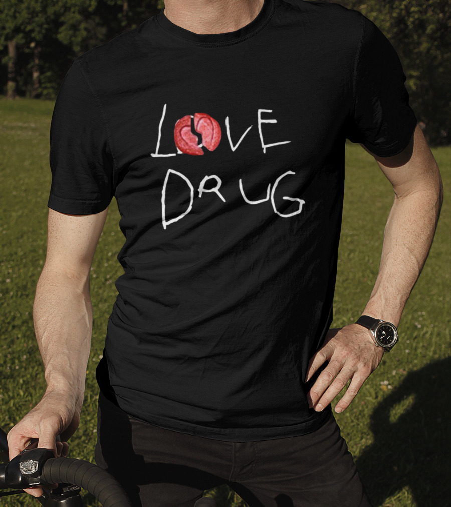 Grindhard Dark Grey Broken Love Drug T-Shirt