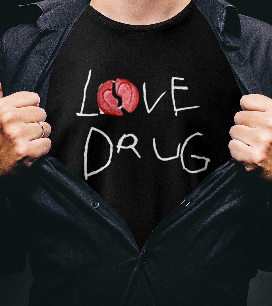 Grindhard Dark Grey Broken Love Drug T-Shirt
