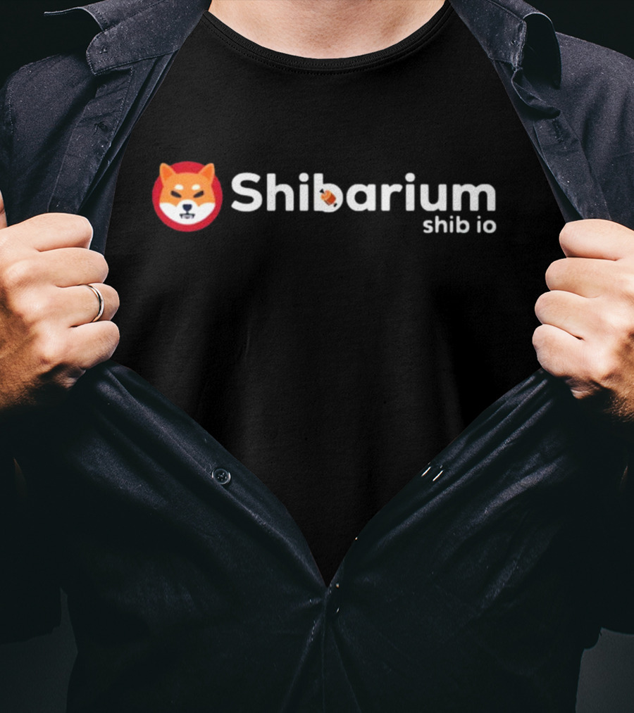 Shibarium Shib Io Shiba Inu Logo Red Circle T-Shirt