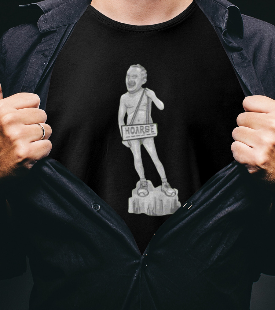 Stu Hoarse Stone Sculpture Statue T-Shirt