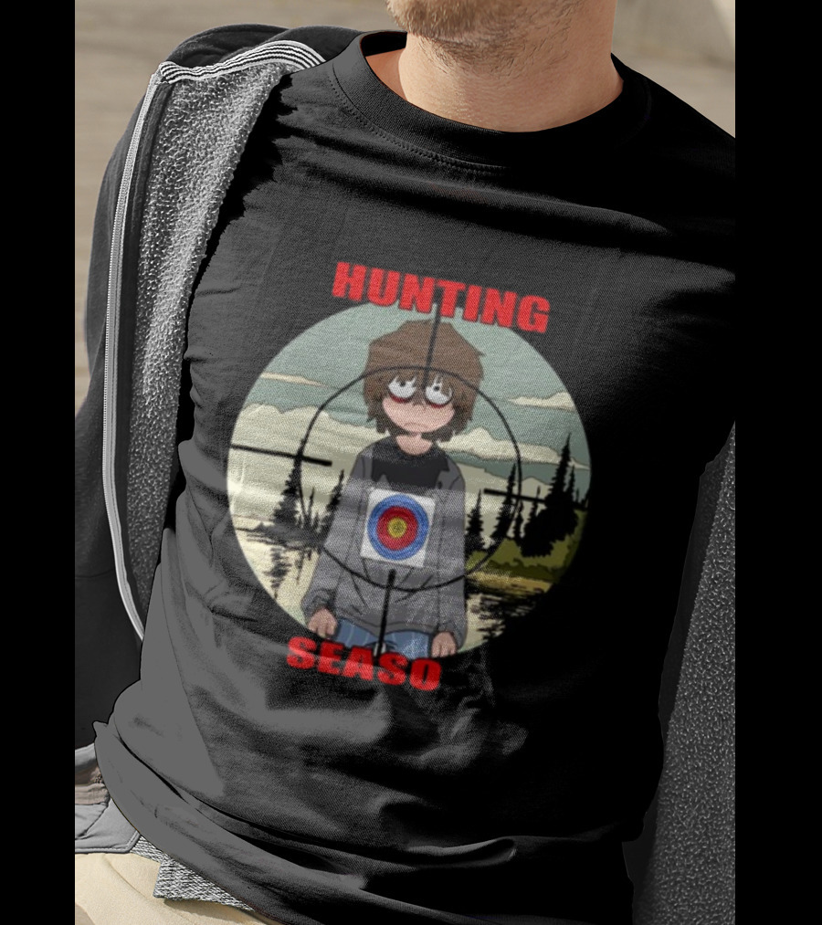 Mr Grill Gangster Hunting Season Crosshair Target Boy T-Shirt