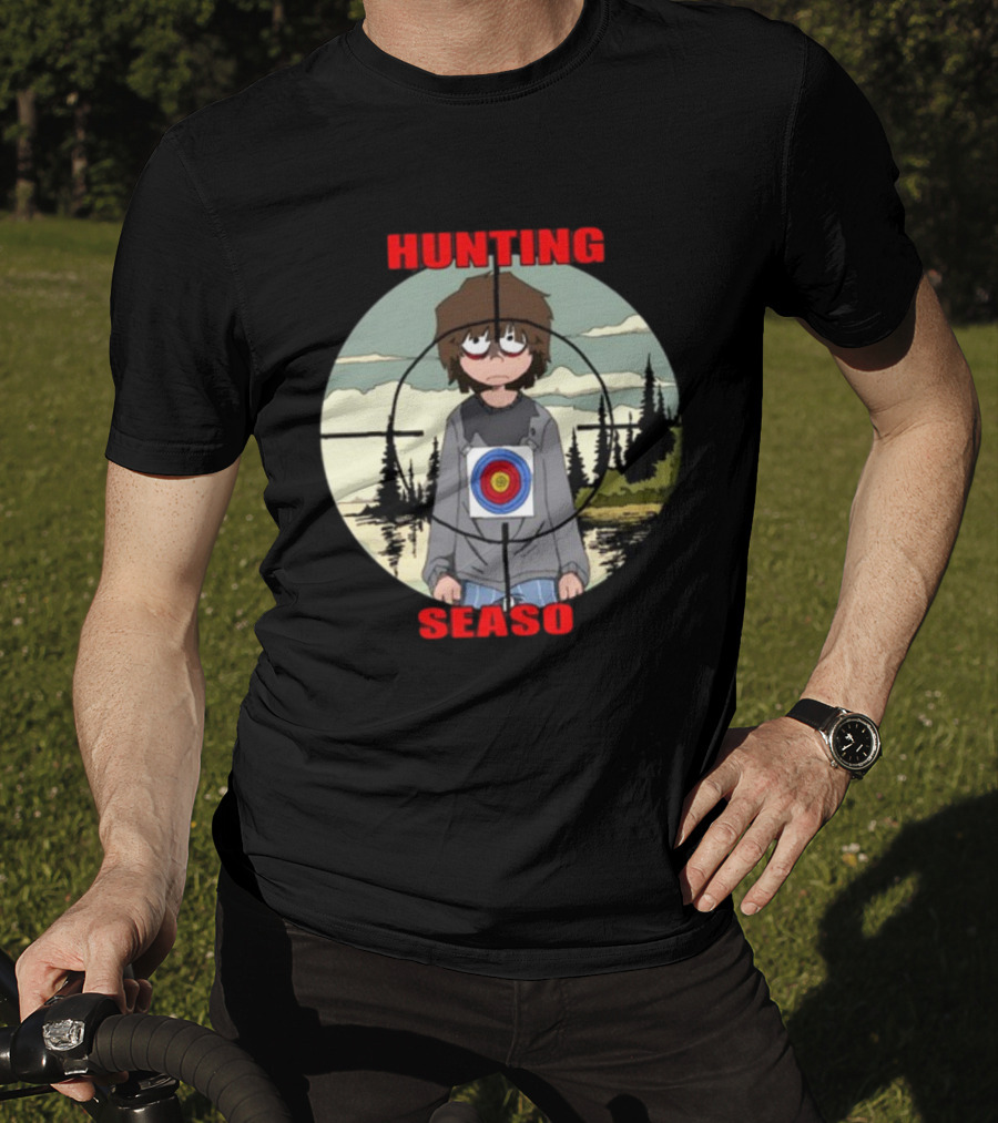 Mr Grill Gangster Hunting Season Crosshair Target Boy T-Shirt