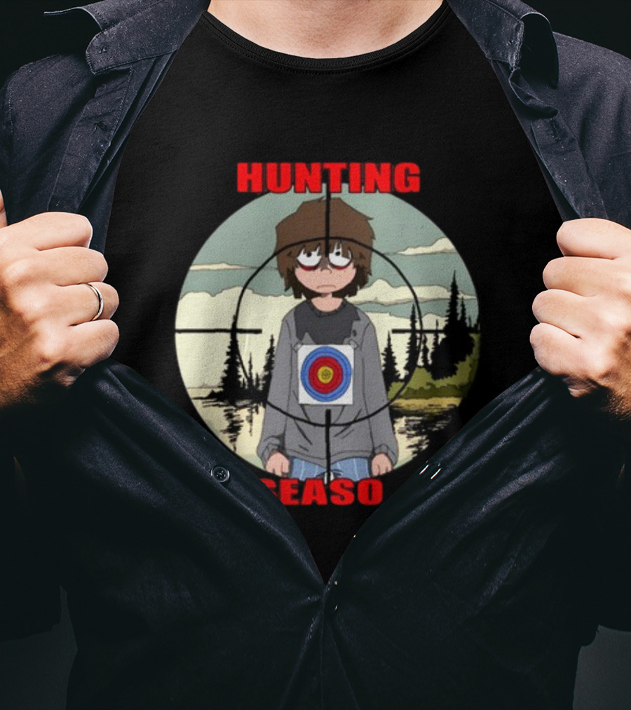 Mr Grill Gangster Hunting Season Crosshair Target Boy T-Shirt