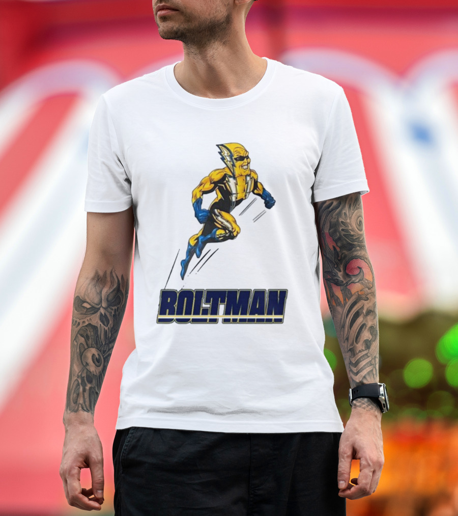 Boltman Superhero with Lightning Costume T-Shirt