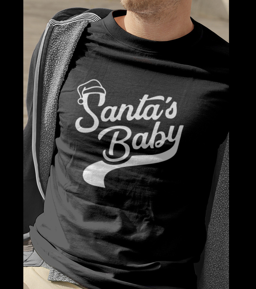 Santa's Baby Santa Hat Holiday Fun T-Shirt