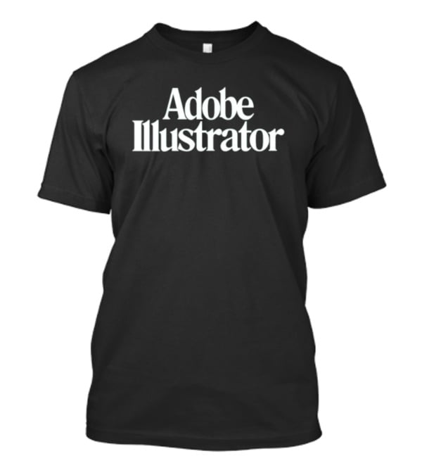 Adobe Illustrator Classic Typography T-Shirt