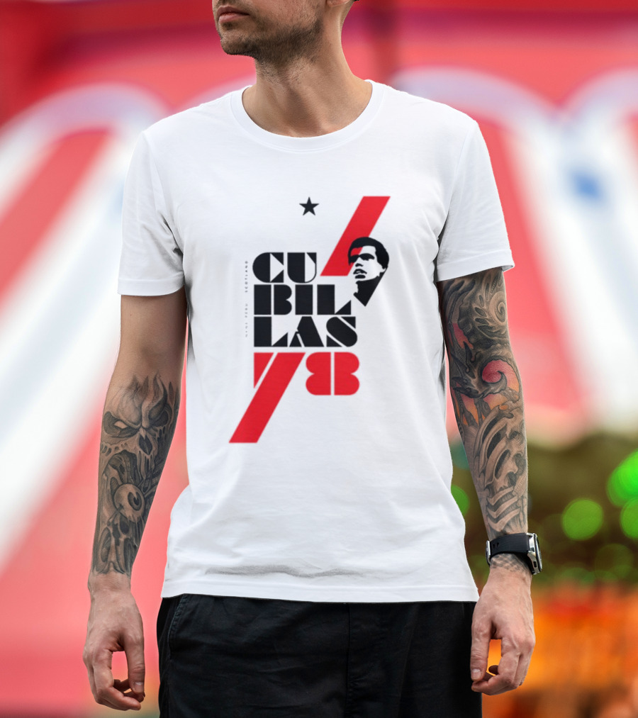 CUBILLAS 78 Star Iconic Red and Black T-Shirt